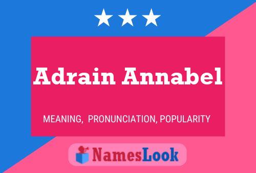 Adrain Annabel Name Poster