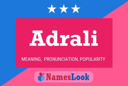 Adrali Name Poster