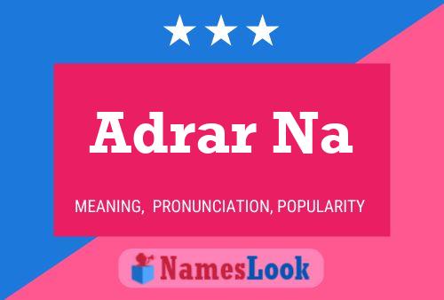 Adrar Na Name Poster