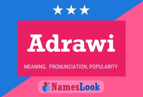 Adrawi Name Poster