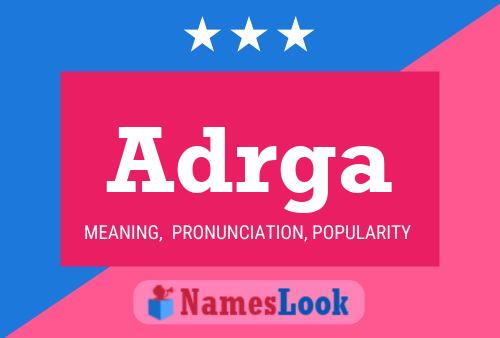 Adrga Name Poster