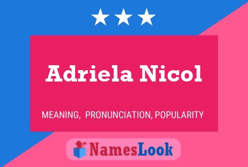 Adriela Nicol Name Poster