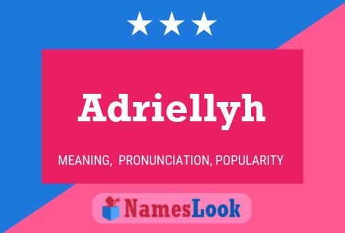 Adriellyh Name Poster