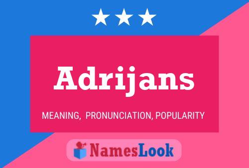 Adrijans Name Poster