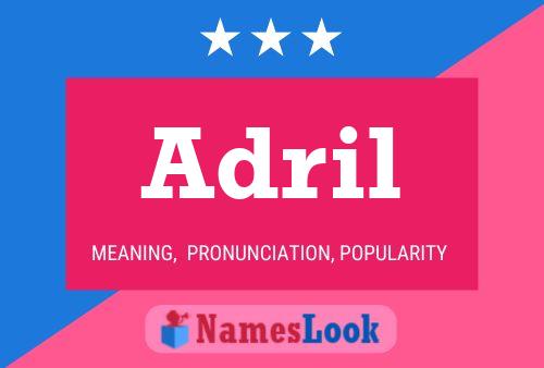 Adril Name Poster