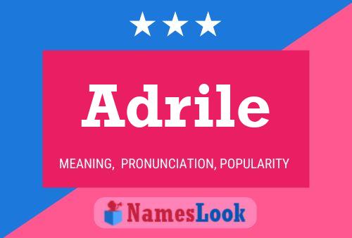 Adrile Name Poster