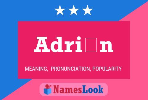 Adrián Name Poster