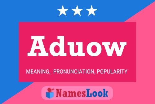 Aduow Name Poster