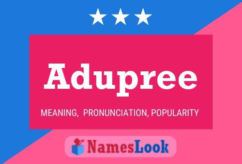 Adupree Name Poster