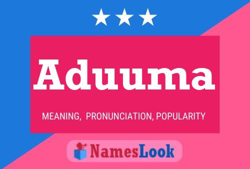 Aduuma Name Poster