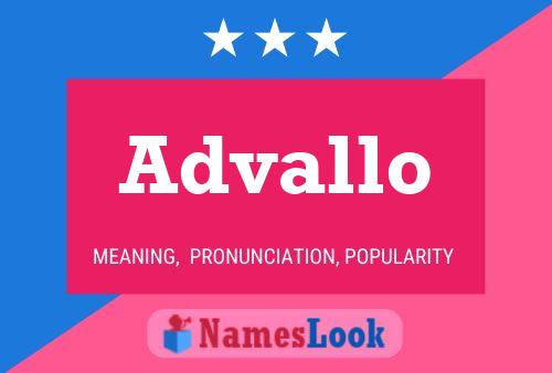 Advallo Name Poster