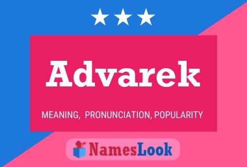 Advarek Name Poster