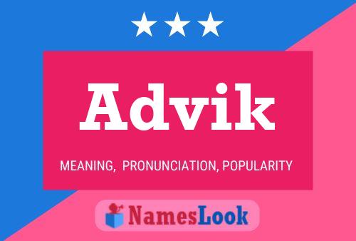 Advik Name Poster