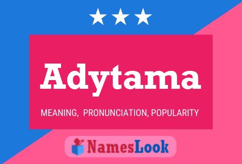 Adytama Name Poster