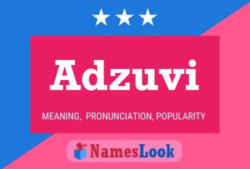 Adzuvi Name Poster