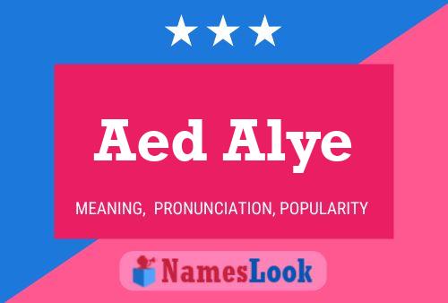 Aed Alye Name Poster