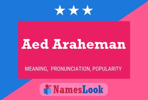 Aed Araheman Name Poster