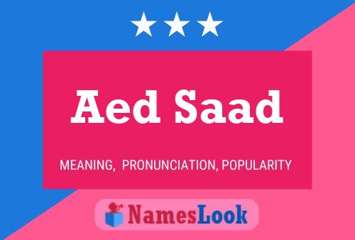 Aed Saad Name Poster