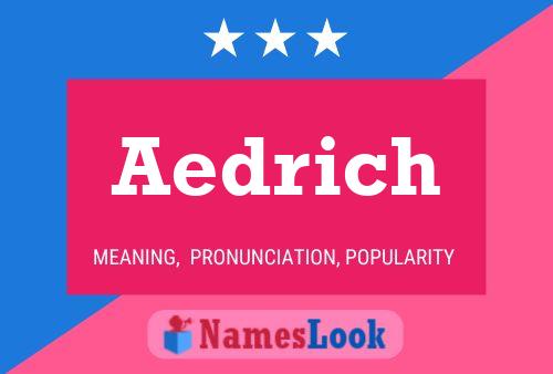 Aedrich Name Poster