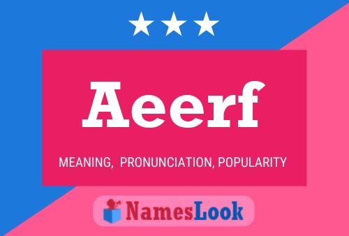 Aeerf Name Poster