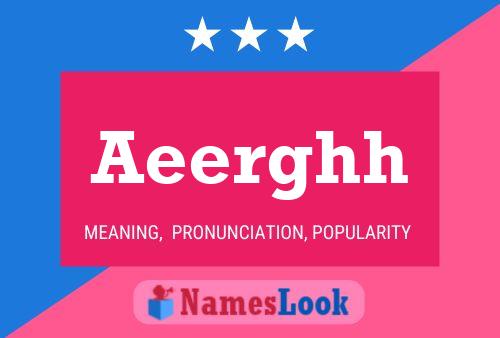 Aeerghh Name Poster