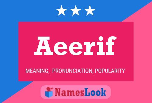 Aeerif Name Poster