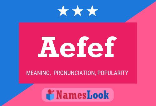 Aefef Name Poster