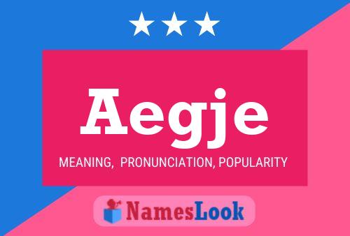 Aegje Name Poster