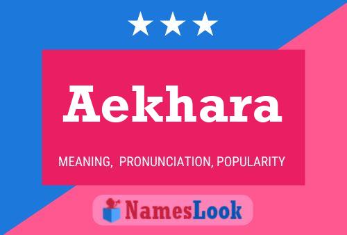 Aekhara Name Poster