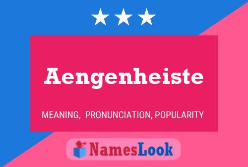 Aengenheiste Name Poster