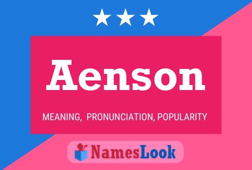 Aenson Name Poster