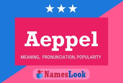 Aeppel Name Poster