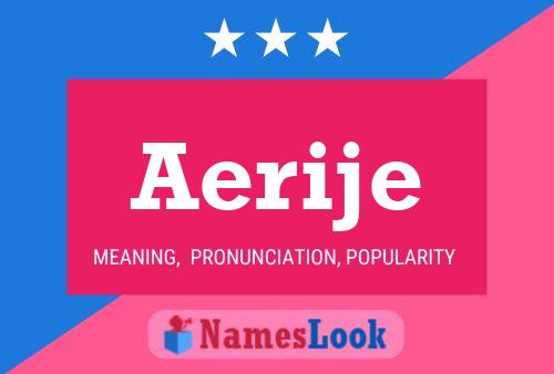 Aerije Name Poster