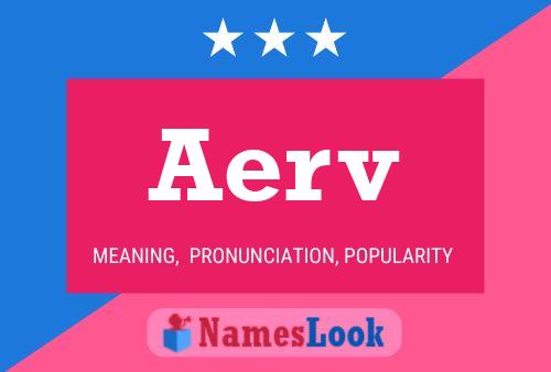 Aerv Name Poster