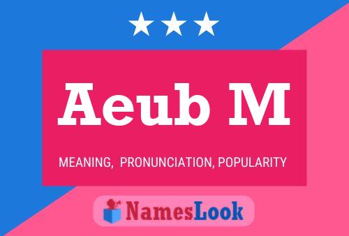 Aeub M Name Poster