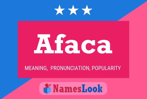 Afaca Name Poster