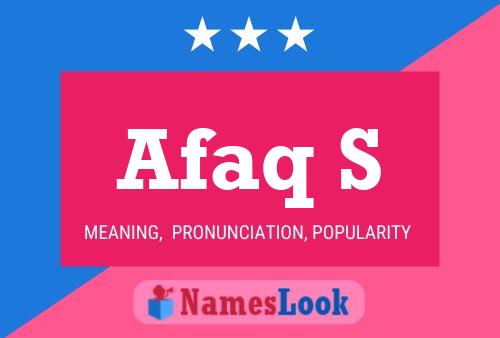 Afaq S Name Poster