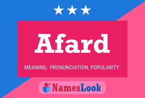 Afard Name Poster