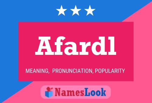 Afardl Name Poster