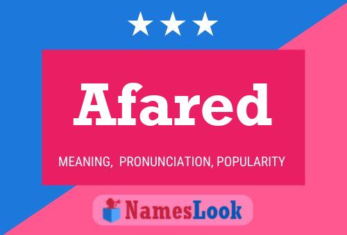 Afared Name Poster