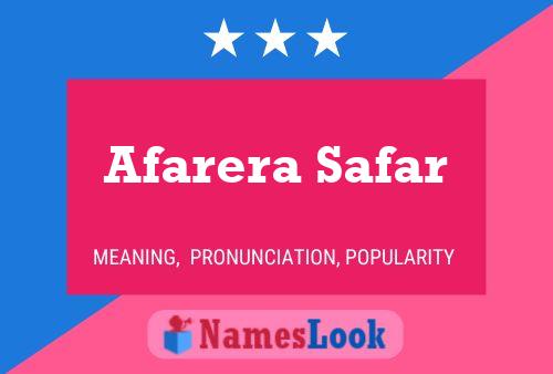 Afarera Safar Name Poster