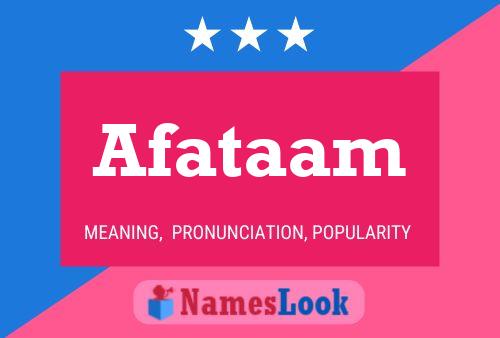 Afataam Name Poster