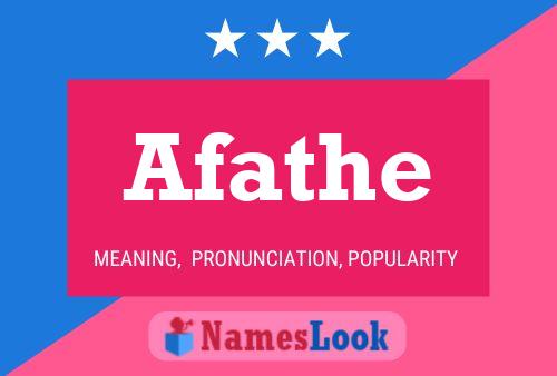 Afathe Name Poster