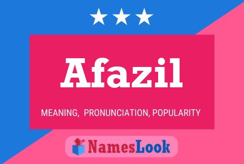 Afazil Name Poster