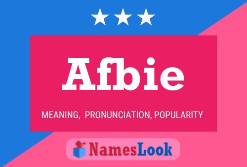 Afbie Name Poster