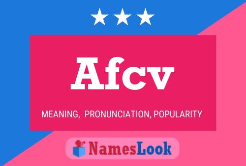 Afcv Name Poster