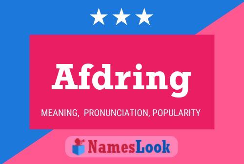 Afdring Name Poster