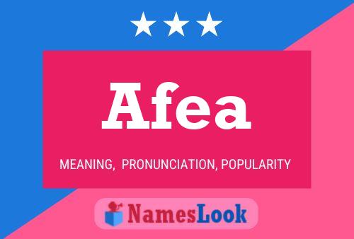 Afea Name Poster