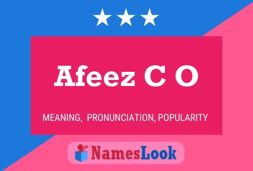 Afeez C O Name Poster