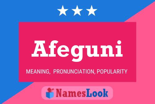 Afeguni Name Poster